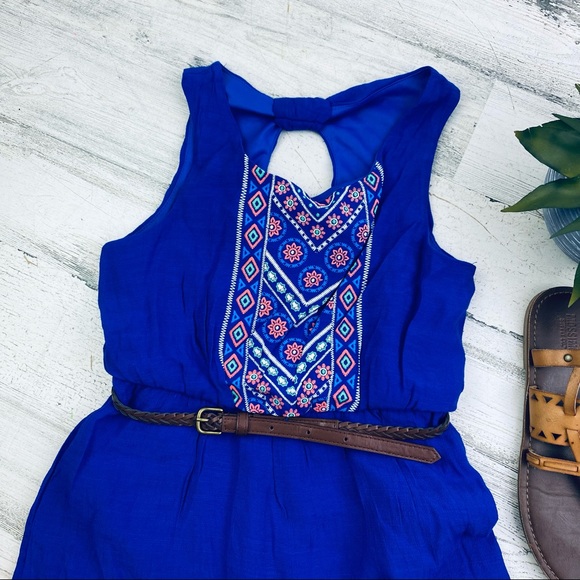 Xhilaration Aztec dress with belt size M - Picture 2 of 4